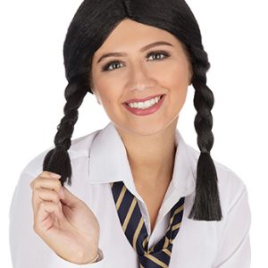 Goth School Girl Plait Wig