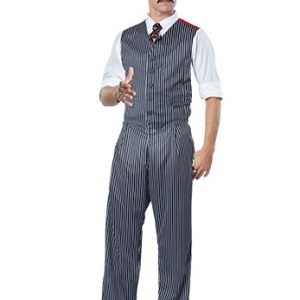 Mens 1920s Pinstripe Mobster Costume